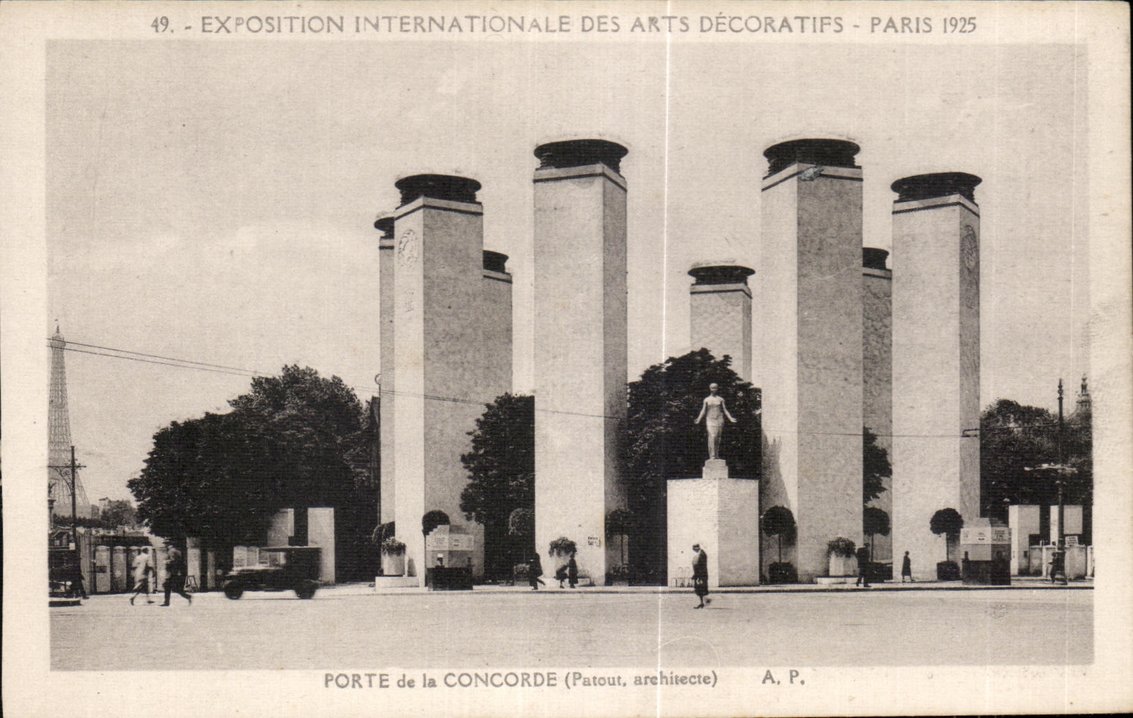 Puerta de la Concordia — Exposición Internacional de Artes Decorativas, París 1925 — A. P.