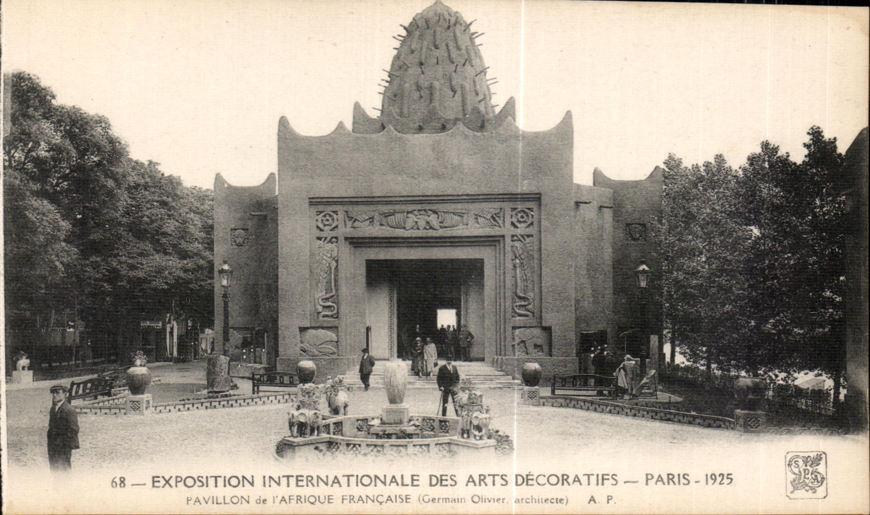 Pavillon de l'Afrique Française — Exposition Internationale des Arts Décoratifs — Paris 1925 — Architecte : Germinal Olivier