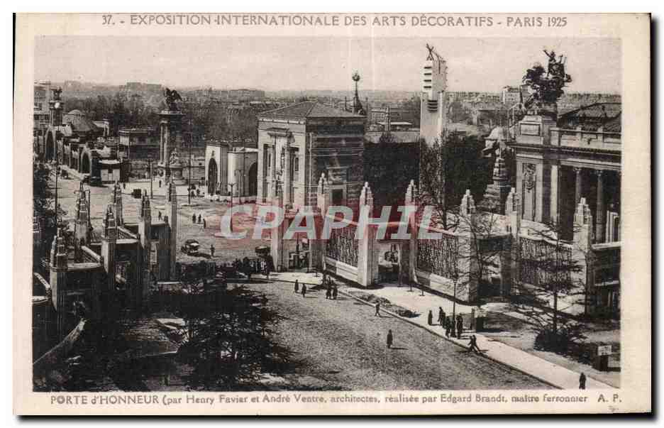 Porte d'Honneur — Exposición Internacional de Artes Decorativas, París 1925 — A. P.