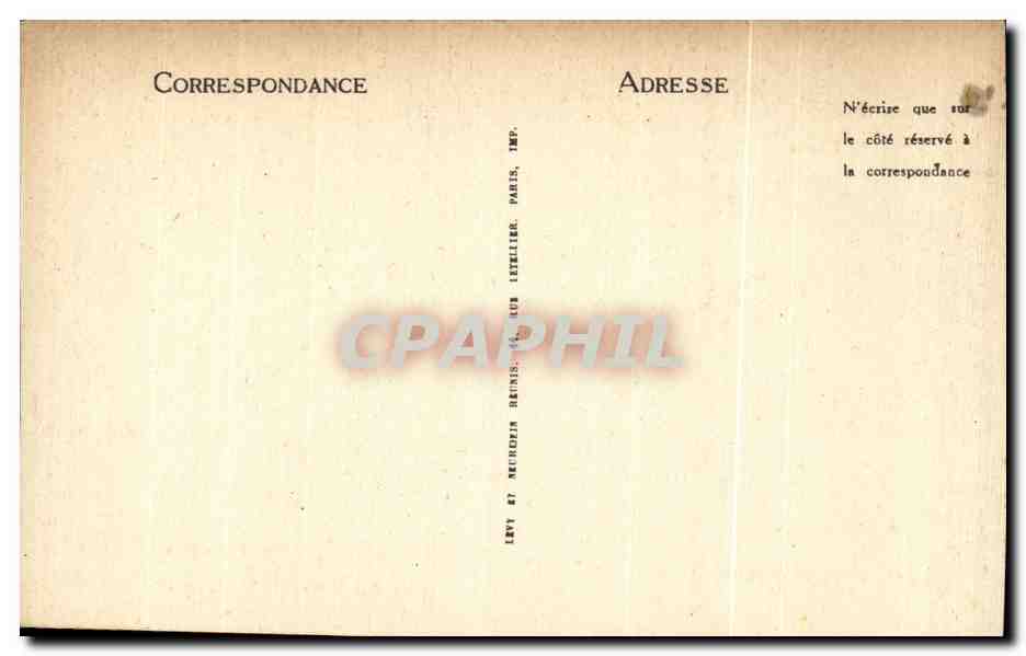 CPA Paris Musee des arts decoratifs — Verso