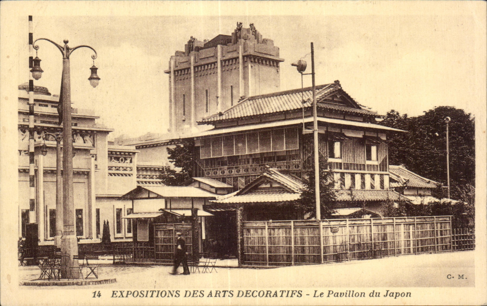 CPA Exposition des arts Decoratifs le Pavillon du Japon