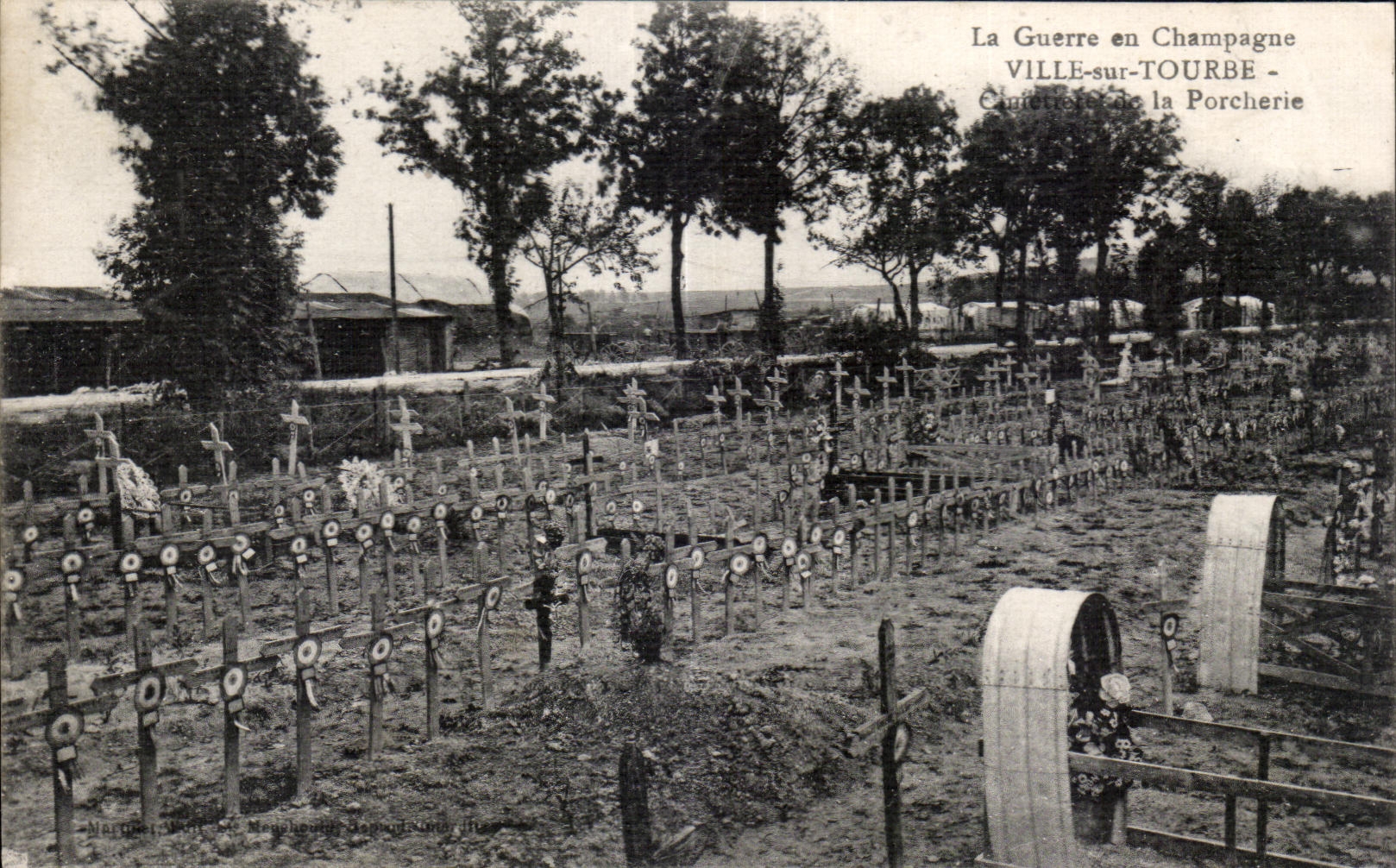 Cimetière de la Porcherie — Ville-sur-Tourbe — La Guerre en Champagne