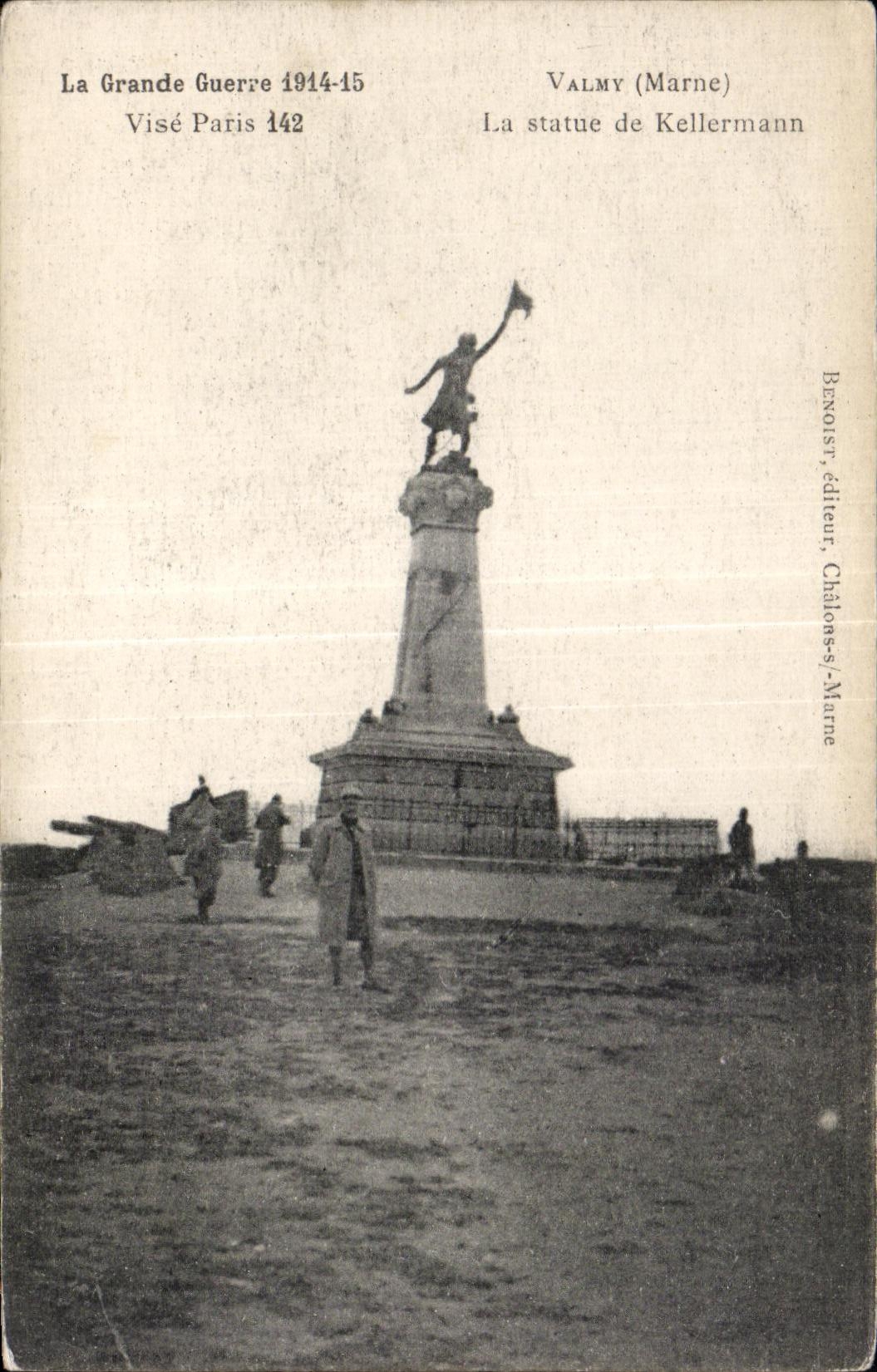 Valmy (Marne) — La statue de Kellermann — éditeur Bexnoist, Châlons-sur-Marne
