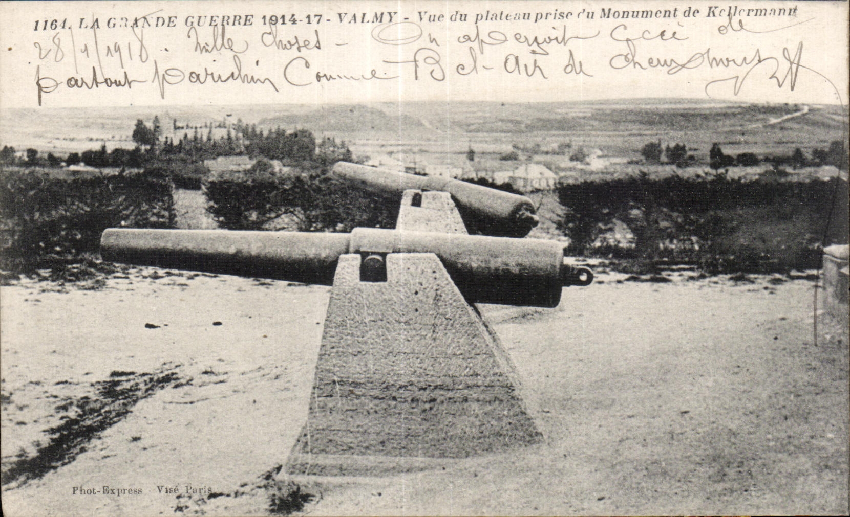 CPA La Grande Guerre 1914-17 Valmy Vue du Plateau Prise du Monument de Kellermann