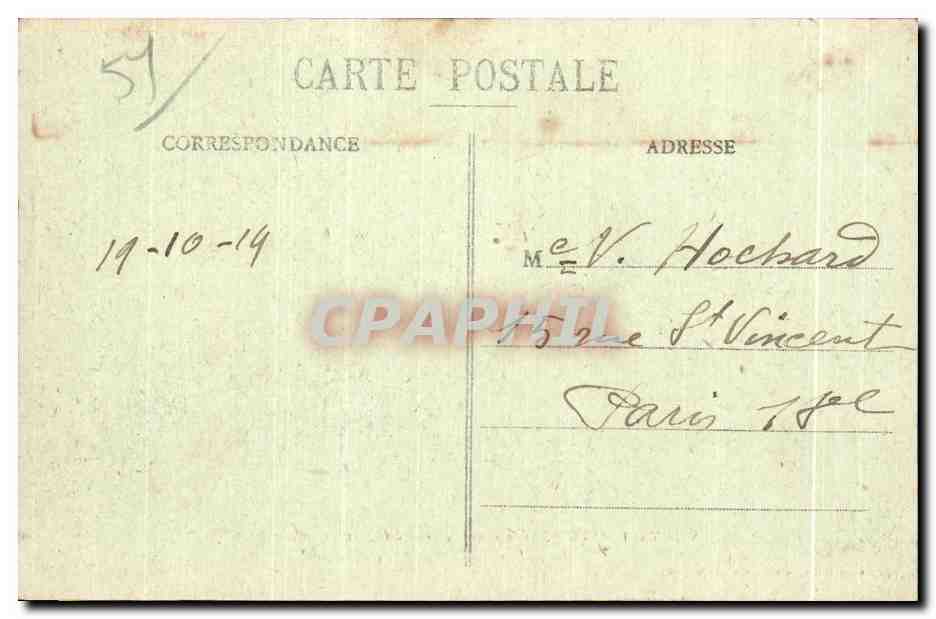 CPA Vitry le Francois Vue generale Prise du Quartier de Cavalerie — Verso