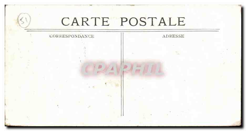 CPA Vitry le Francois le Canal et la Cathedrale — Verso