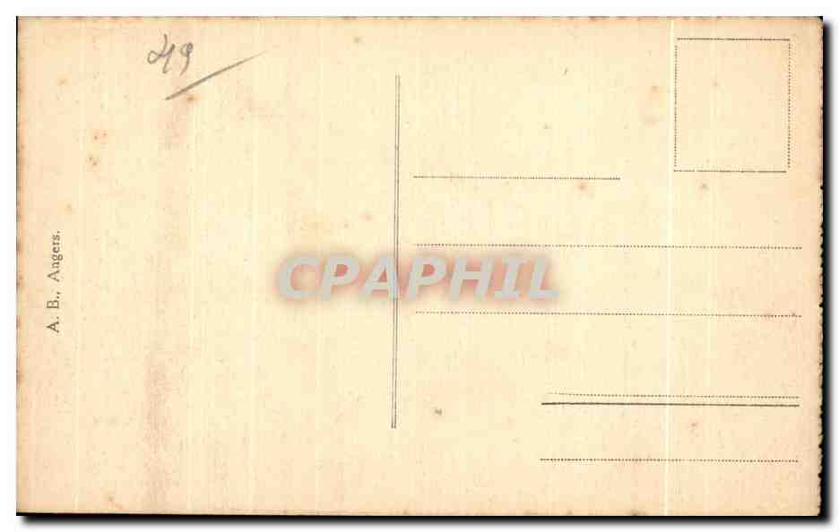 CPA Durtal M et L Le Chateau Pecheurs Peche  — Back