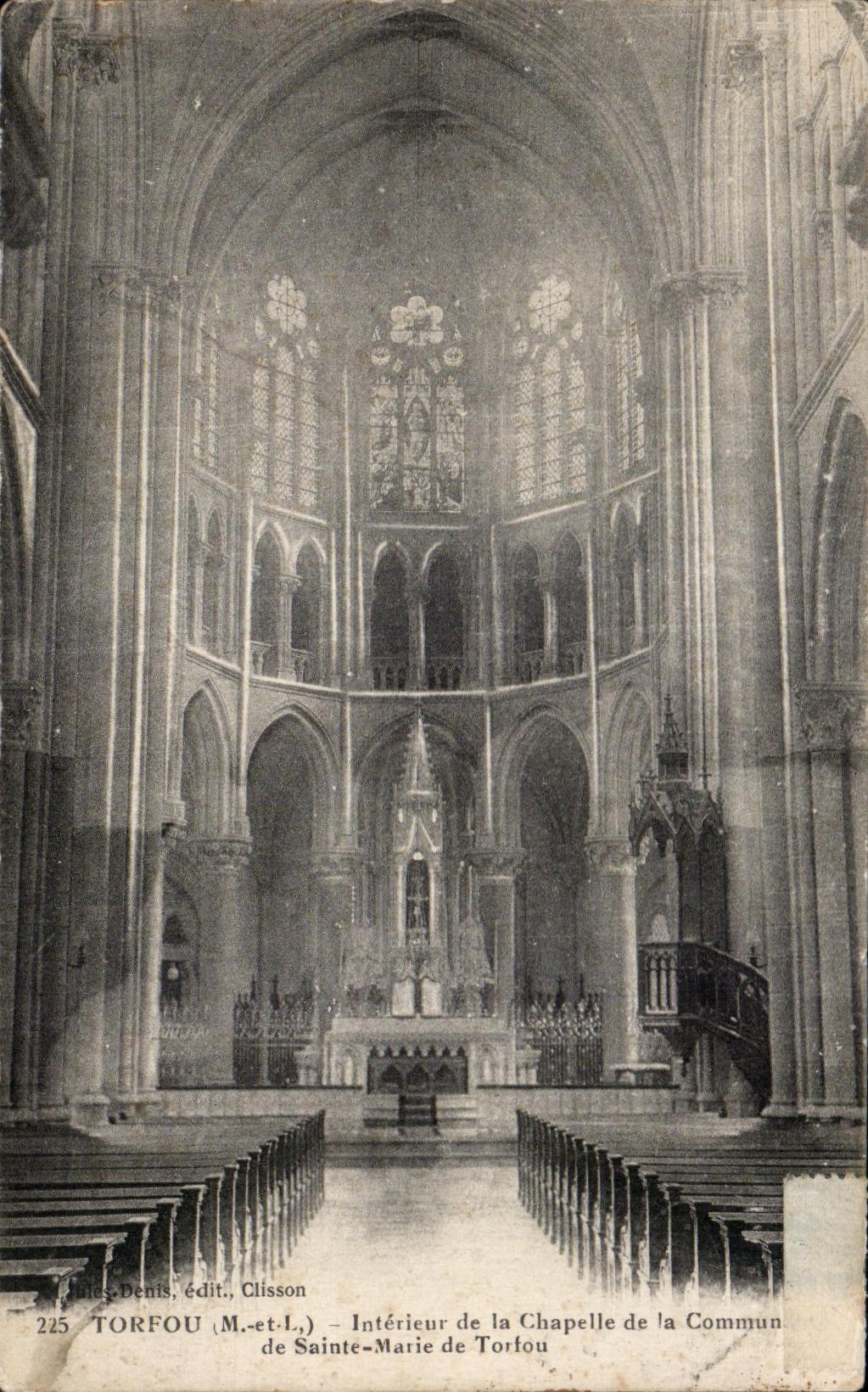 CPA Torfou Interieur de la Chapelle de la Commune de Sainte Marie de Torfou