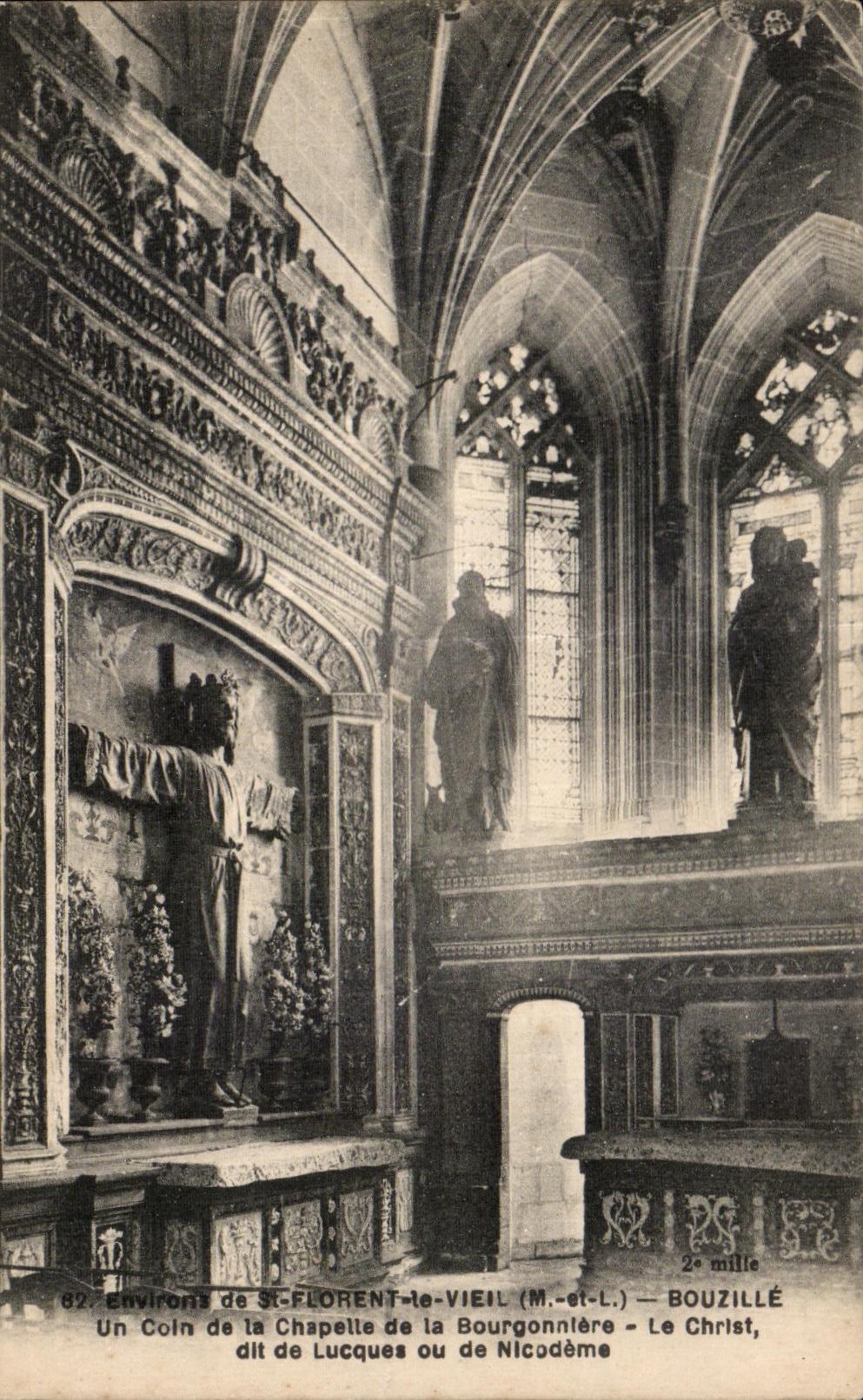CPA Eayiront de St Florent Vieil Bouzille Un Coln de la Chapelle de la Bourgonnlere le Christ dit de Lucques ou de Nicod