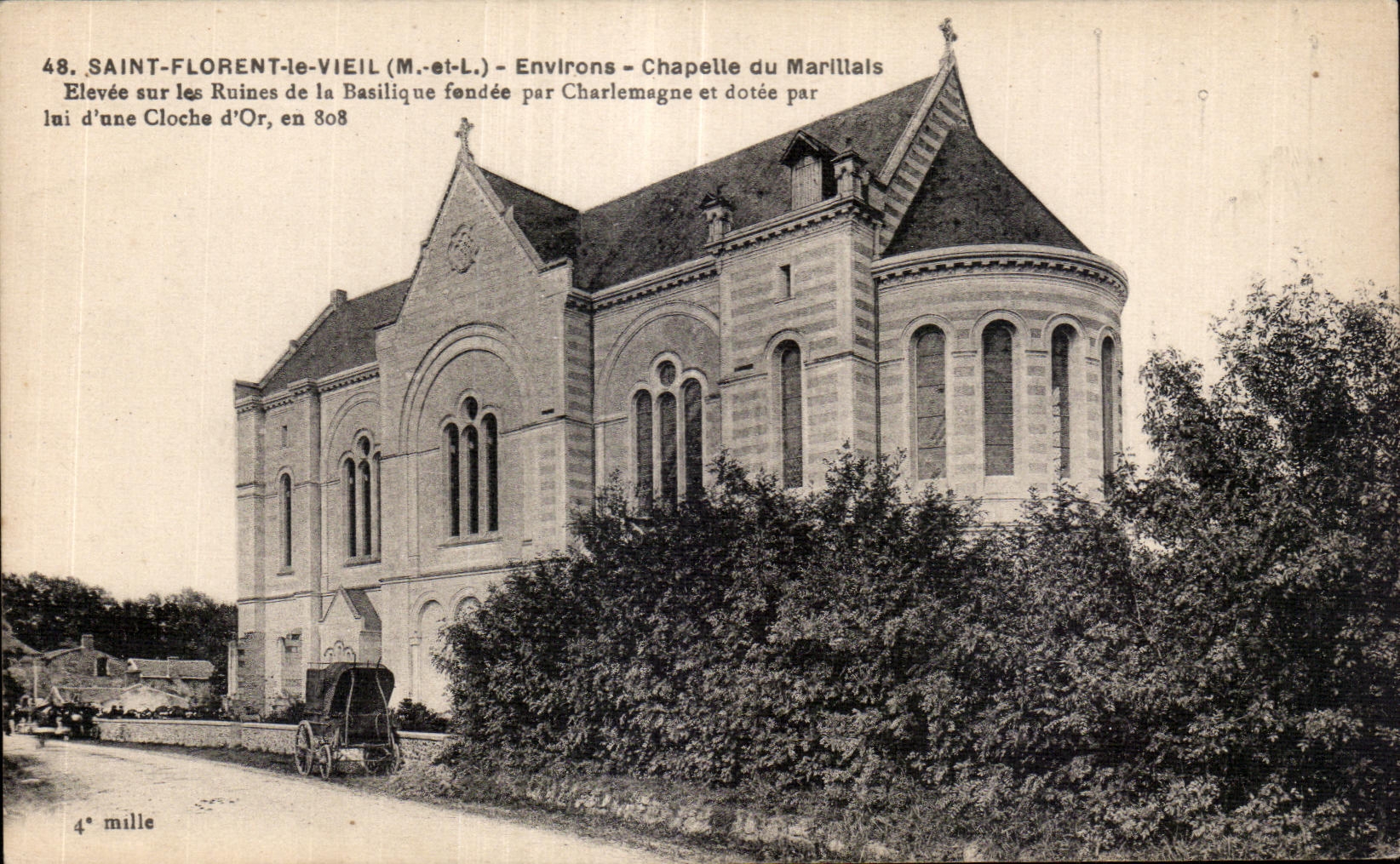CPA Saint Florent le Vieil Environs Chapelle du Marillais Elevee sur Ruines de Basilique Fondee par Charlemagne