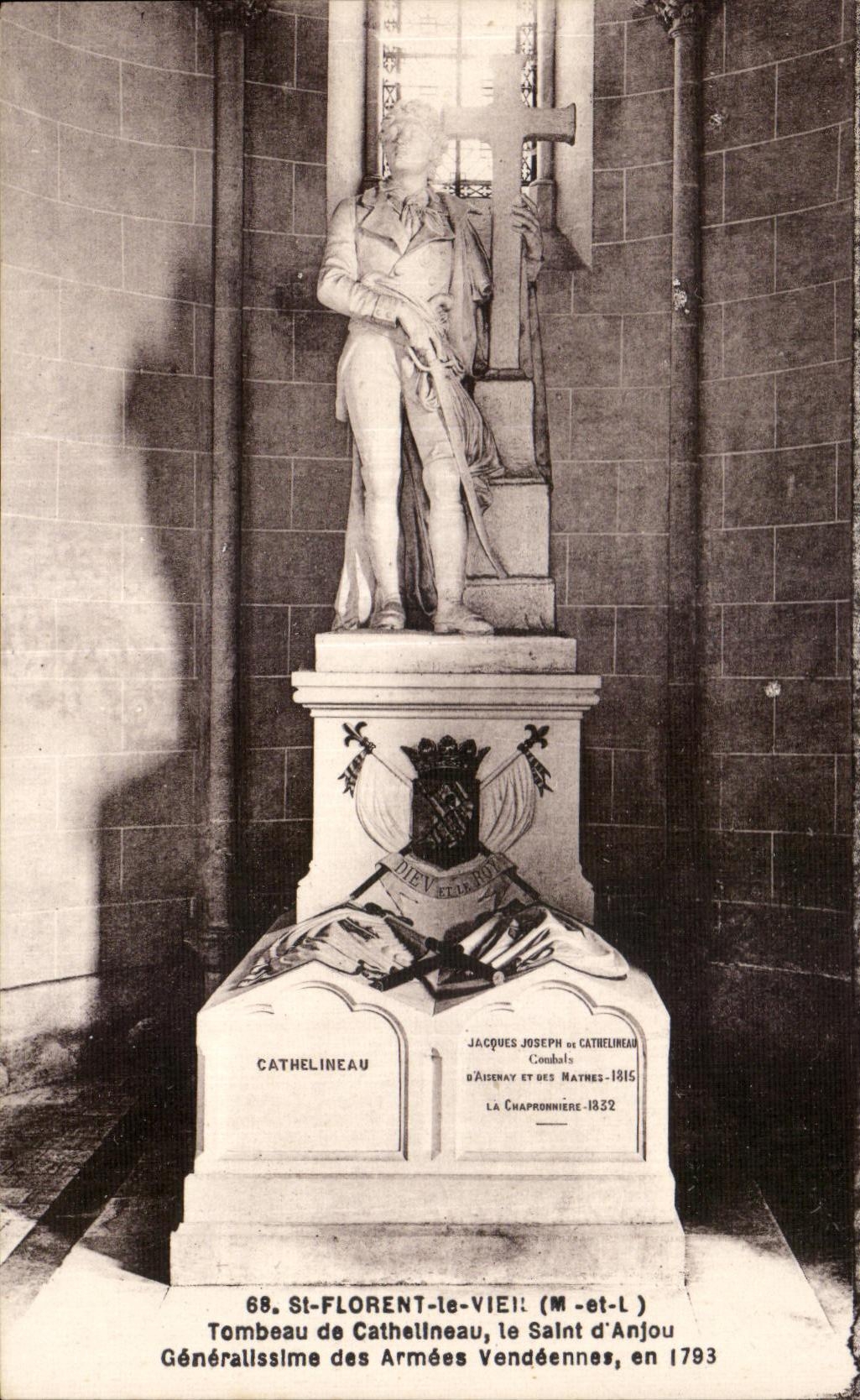 CPA Saint Florent le Vieil Tombeau de Cathellneau le Saint d Anjou Generallssime des Armees Vendeennes en