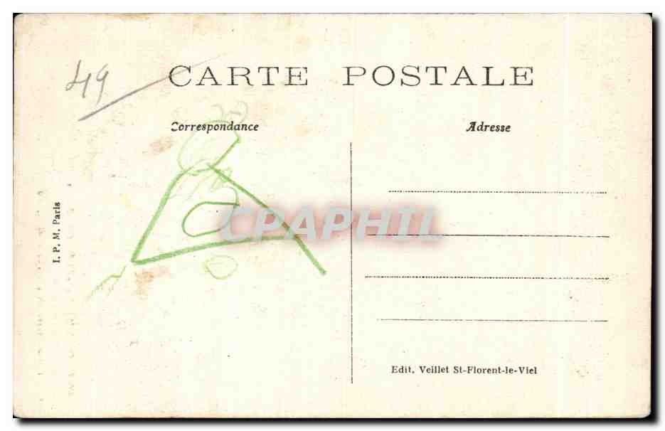 CPA Saint Florent le Vieil Tombeau de Bonchamps Chef d oeuvre — Rückseite