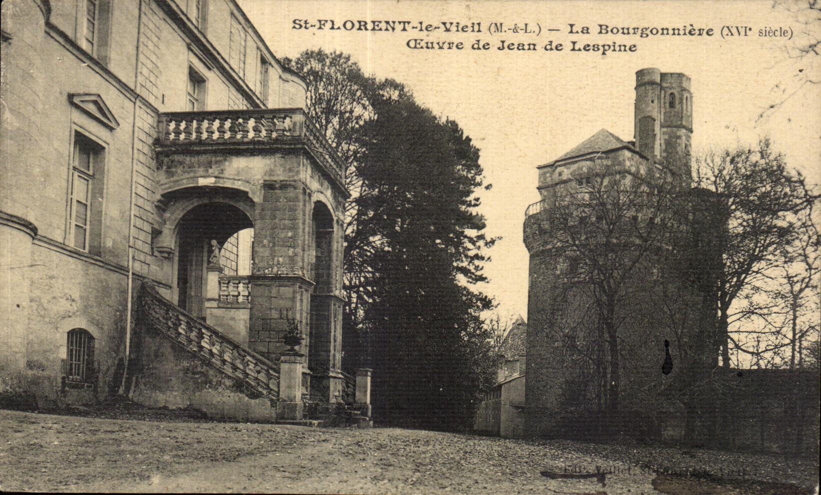 CPA Saint Florent Le Vieil La Bourgonniere Oeuvre de Jean de Leapine