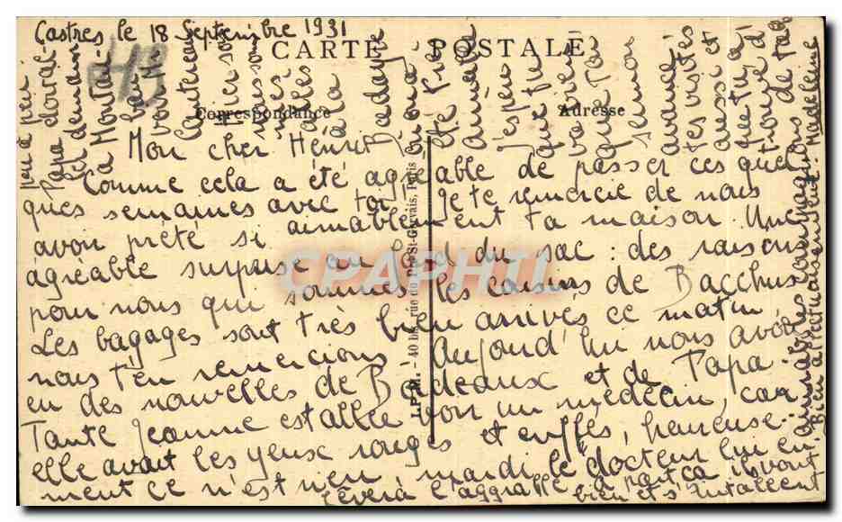 CPA Saint Florent Le Vieil La Bourgonniere Oeuvre de Jean de Leapine — Rückseite
