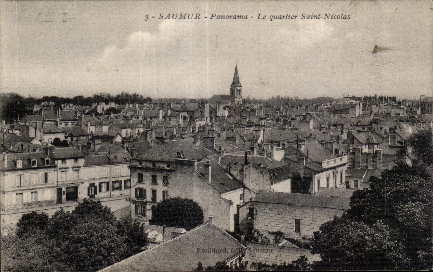 CPA Saumur Panorama Le quariter Saint Nicolas