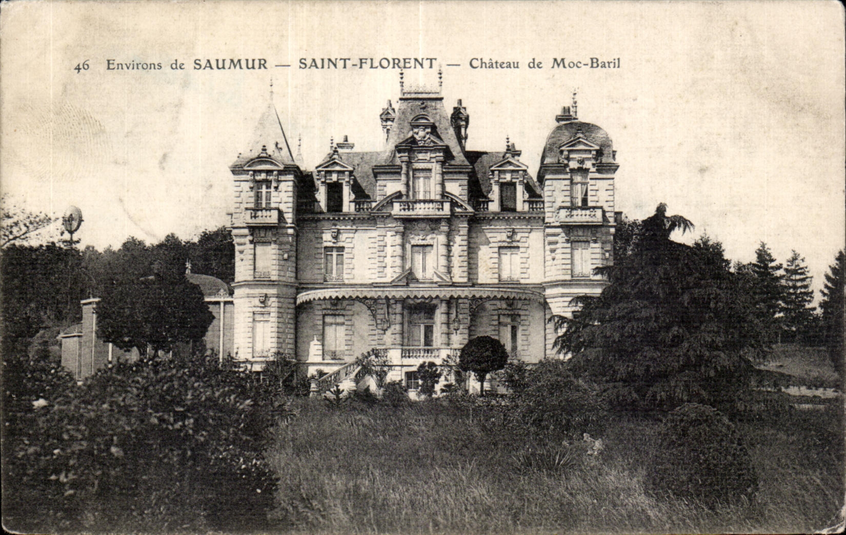 CPA Environs de Saumur Saint Florent Chateau de Moc Baril