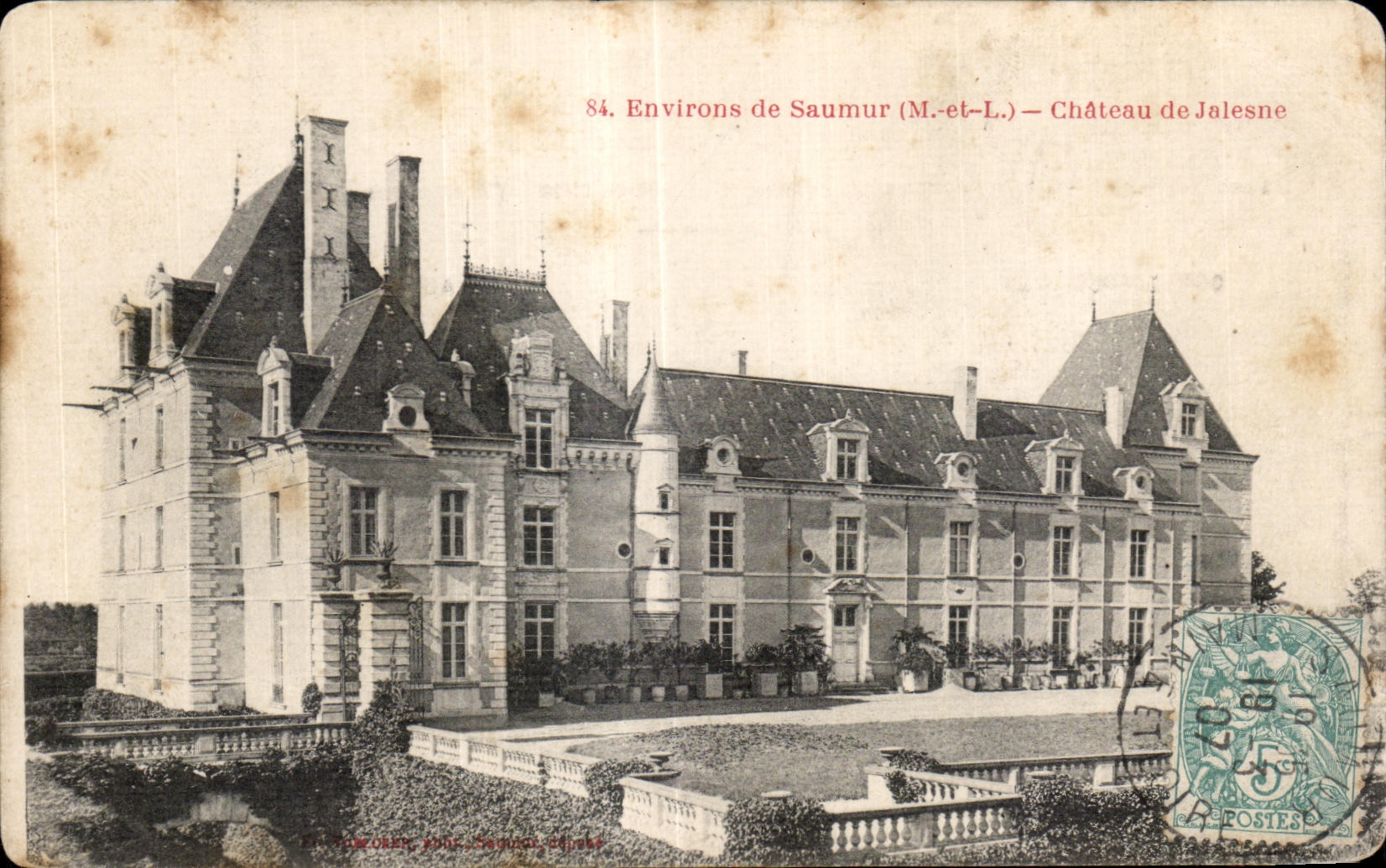 CPA Environs de Saumur Chateau de Jalesne