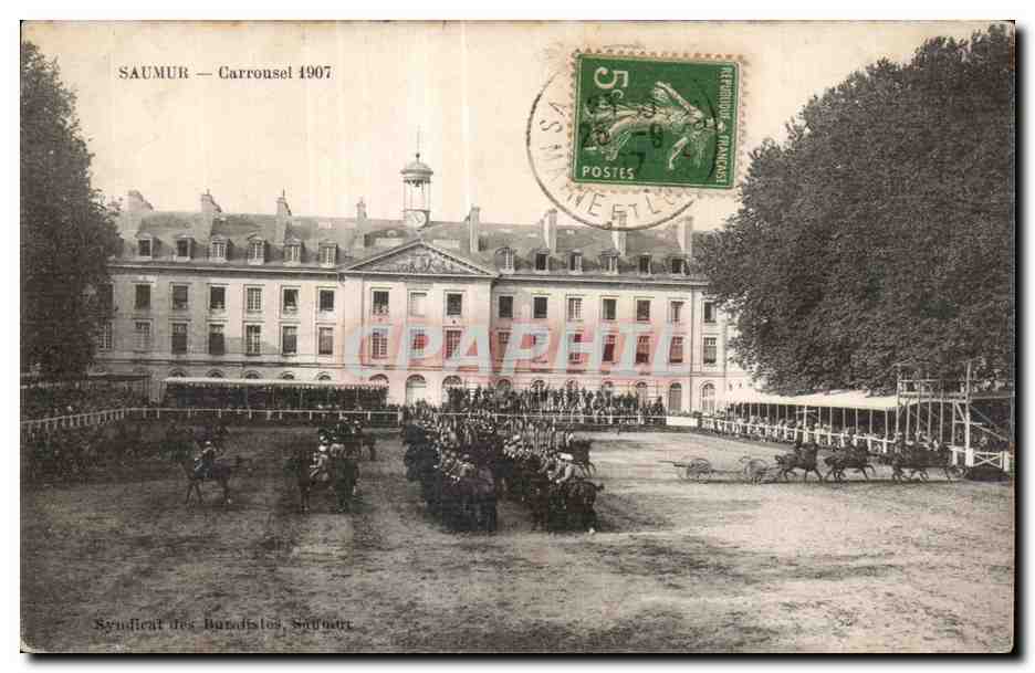 CPA Saumur Carrousel Cheval Horse