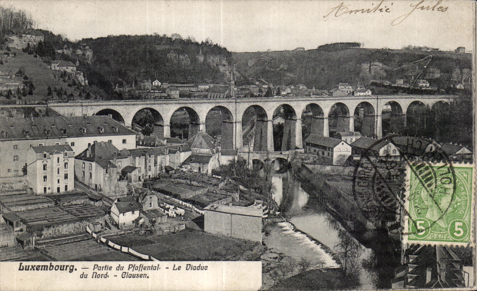 CPA Luxembourg Partle du Pfaffental Le Viaduc du Flord Clausen