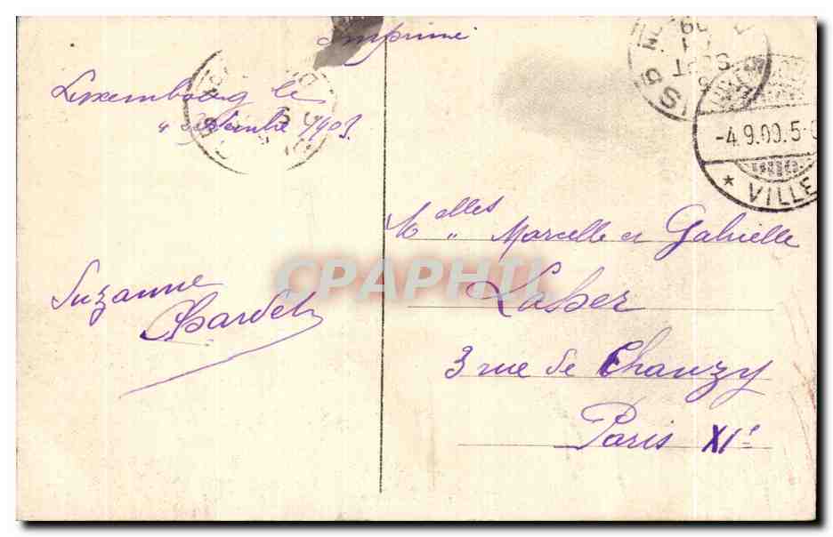 CPA Luxembourg die Adolphbridge — Verso