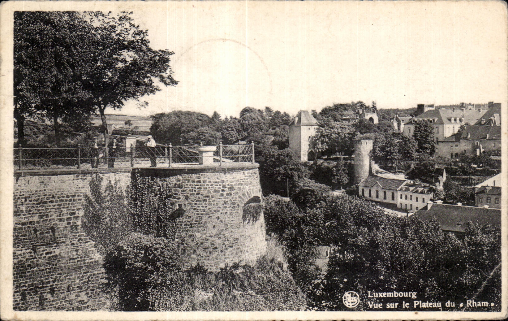 CPA Luxembourg Vue sur le Plateau du Rham