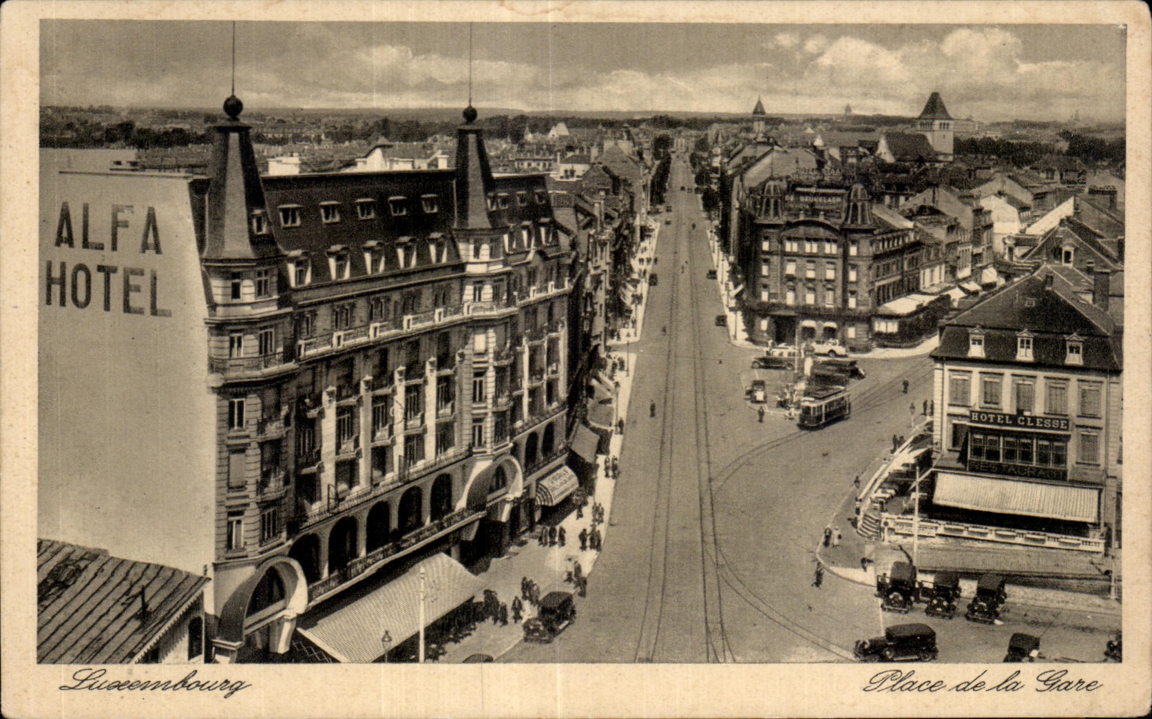 CPA Luxembourg Place de la Gare