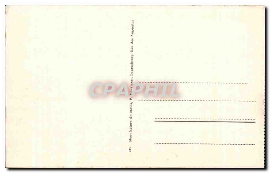CPA Luxembourg Grund — Verso
