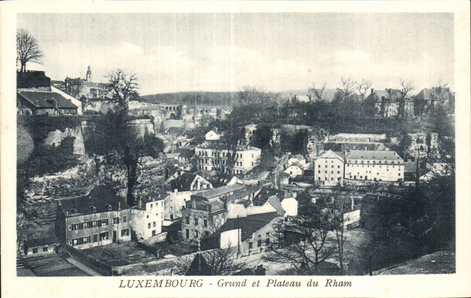 CPA Luxemborg Grund et Plateau du Rham