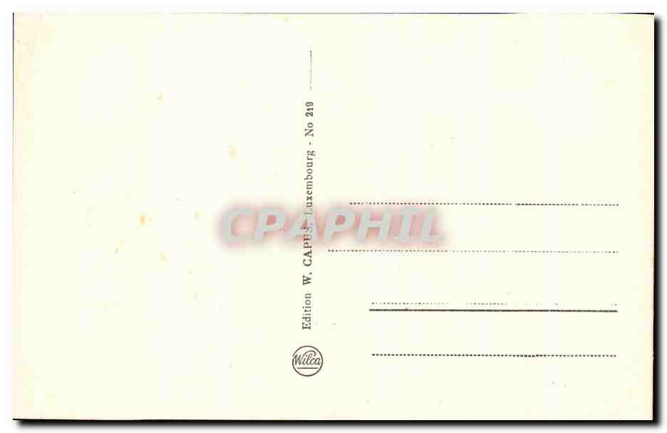 CPA Luxemborg Grund et Plateau du Rham — Back