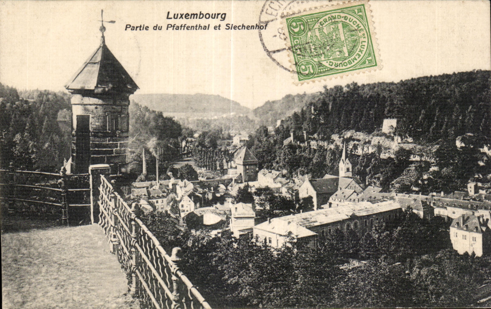 CPA Luxembourg Partie du Pfaffenthal et Siechenhof