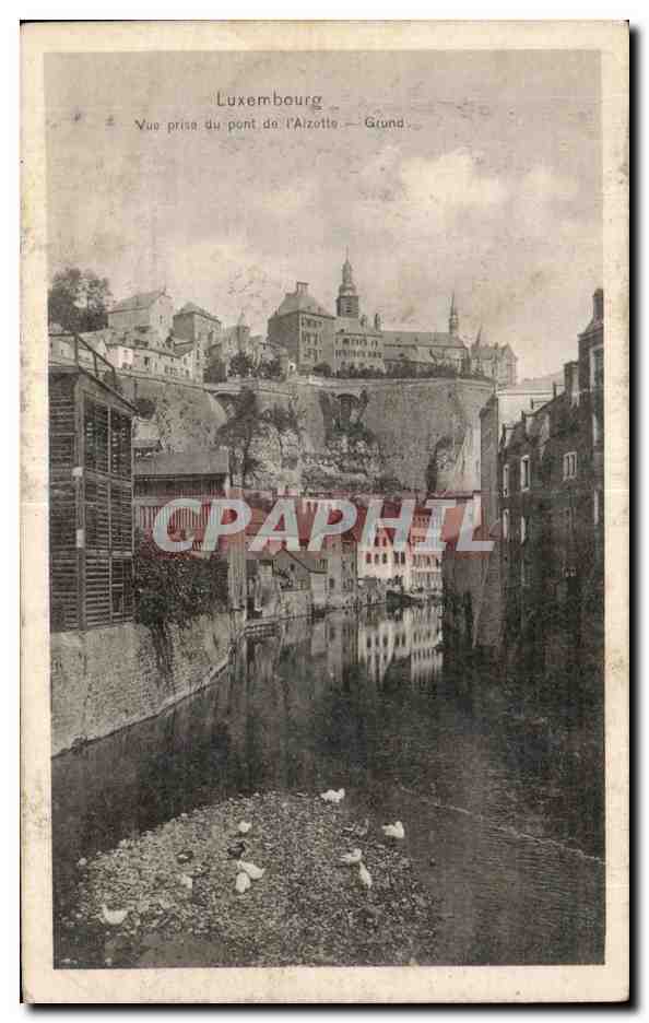 CPA Luxembourg Vue prise du pont de I Alzotte Grand