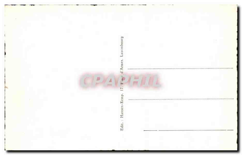CPA Luxembourg Place d Armes et le Cercle — Verso