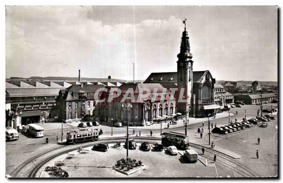 CPA Luxembourg La Gare Centrale