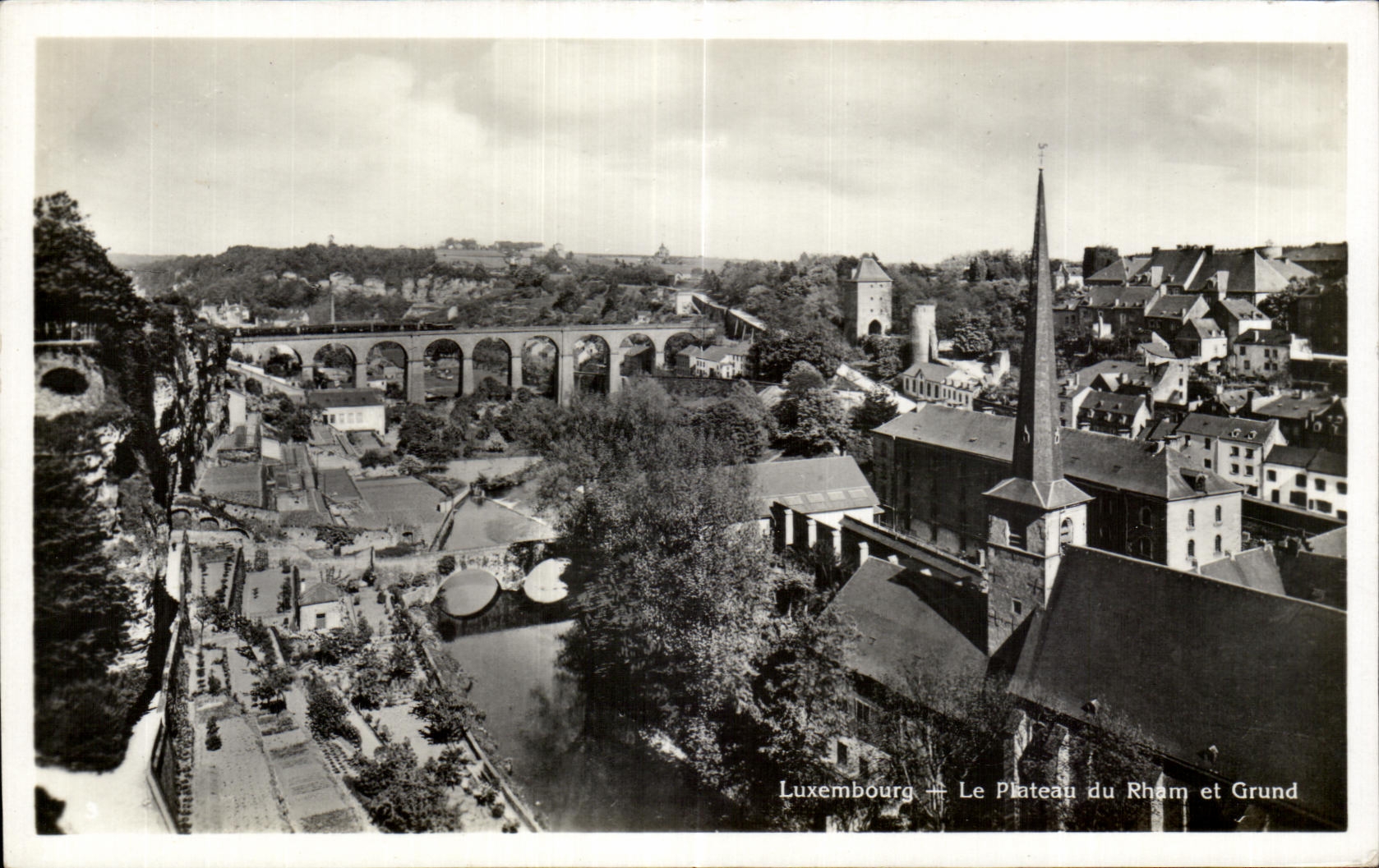 CPA Luxembourg le Plateau du Rham et Grund