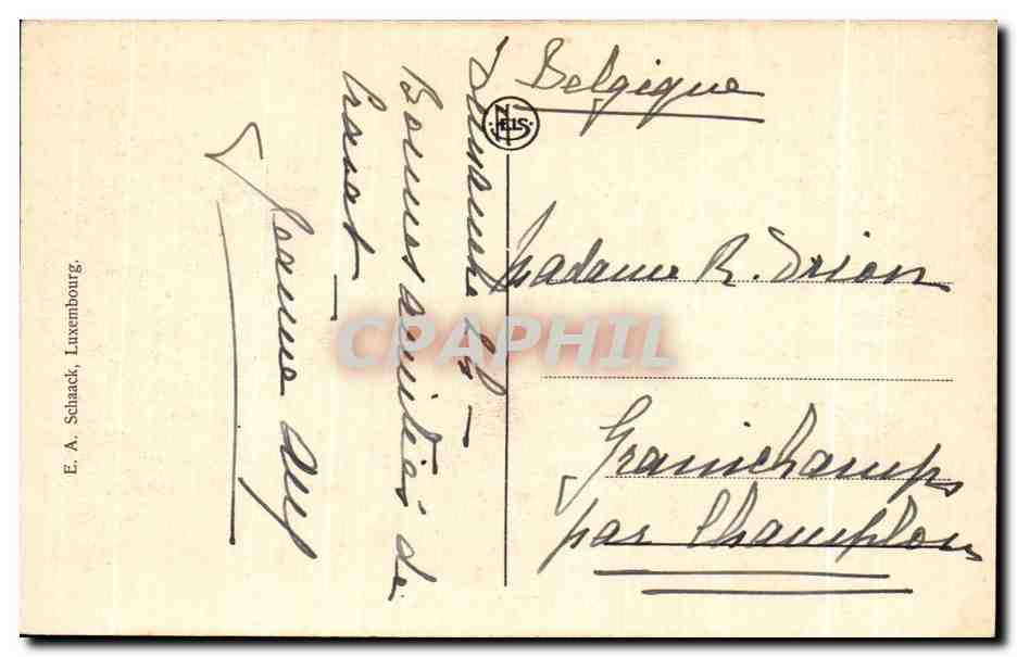 CPA Luxemburg Grund et Ville Haute — Rückseite