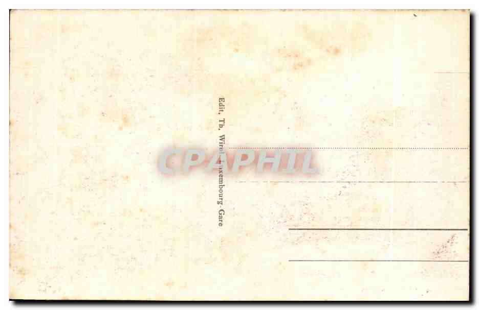 CPA Luxemburg Entree de la Ville par la Route de Treves — Rückseite
