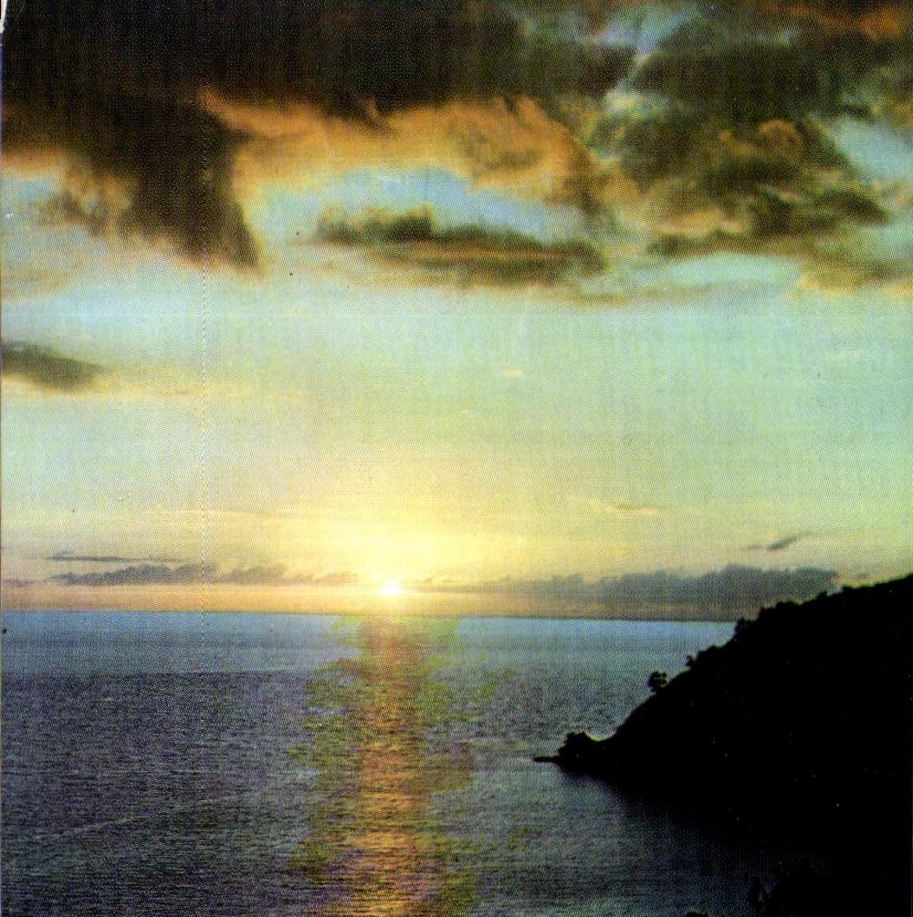 CPA Martinique Couchant sur la mer des Antilles Sunset on the Carribean Sea