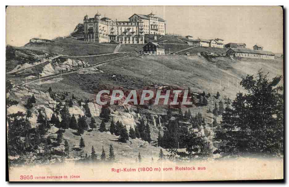CPA Suisse Rigi Kulm vom Rotstock aus
