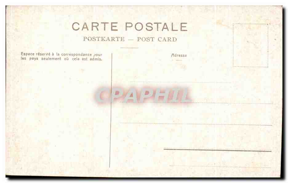 CPA Suisse Neuchatel L Hotel des Postes — Rückseite