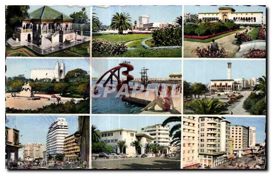 CPA Maroc Souvenir de Casablanca