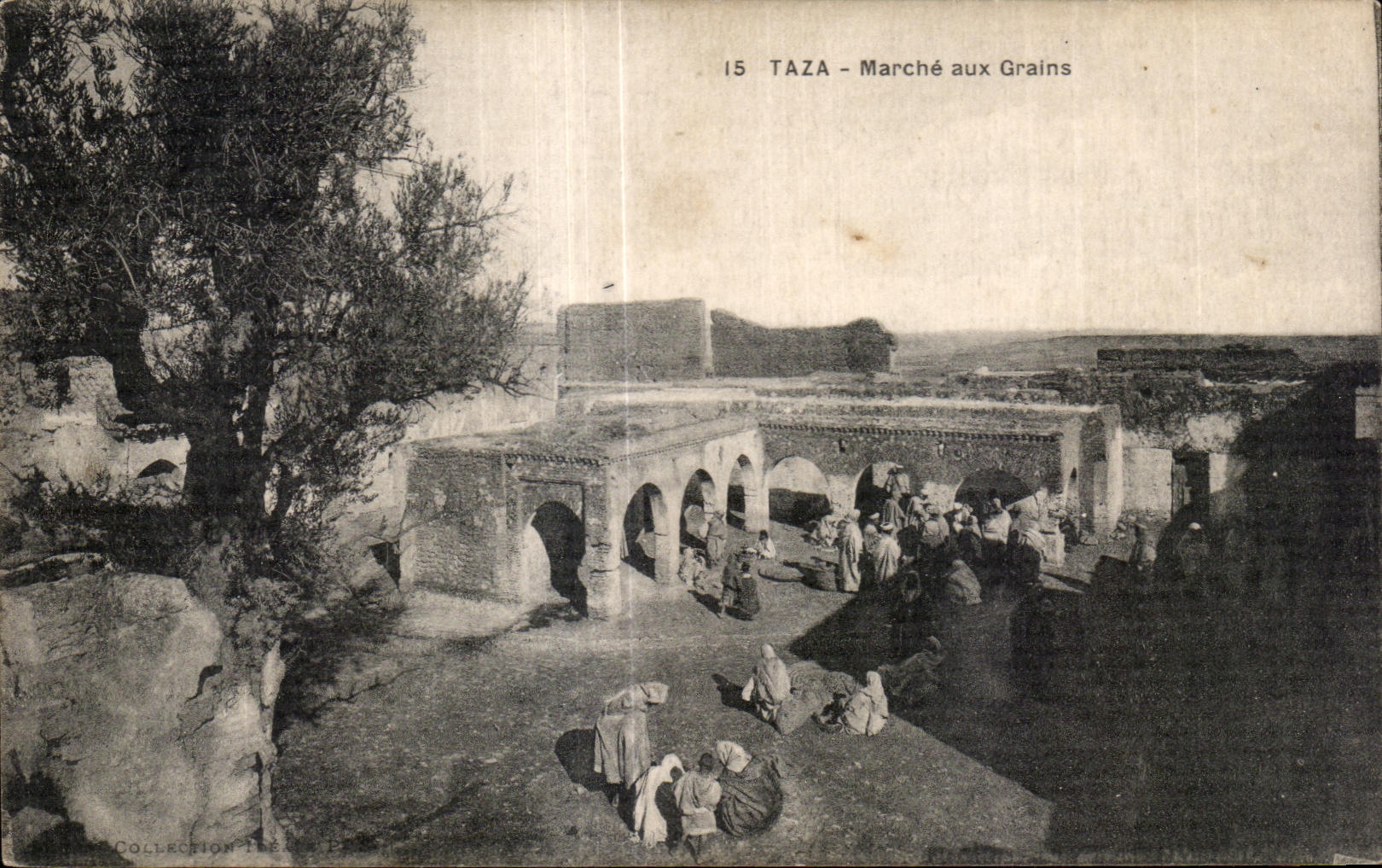 CPA Maroc Taza Marche aux Grains