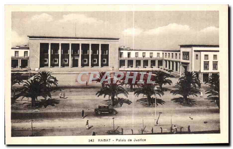 CPA Maroc Rabat Palais de Justice