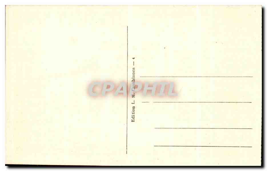 CPA Maroc Rabat Palais de Justice — Verso