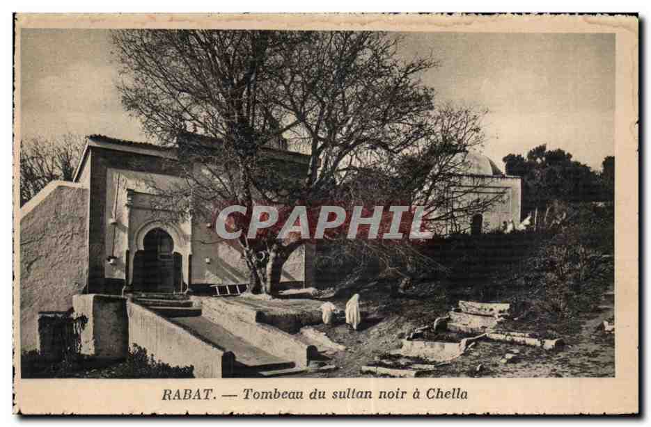 CPA Maroc Rabat Tombeau du sultan noir a Chella