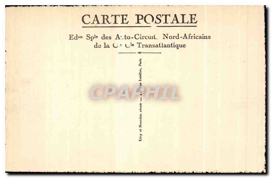 CPA Maroc Rabat Tombeau du sultan noir a Chella — Rückseite