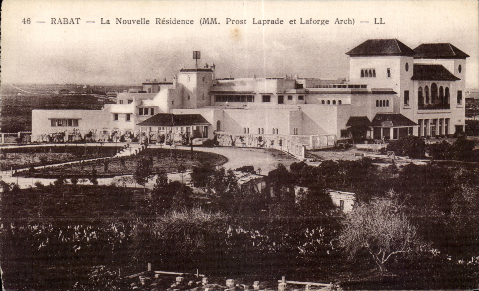 CPA Maroc Rabat La Nouvelle Residence (MM Prost Laprade et Laforge Arch) 