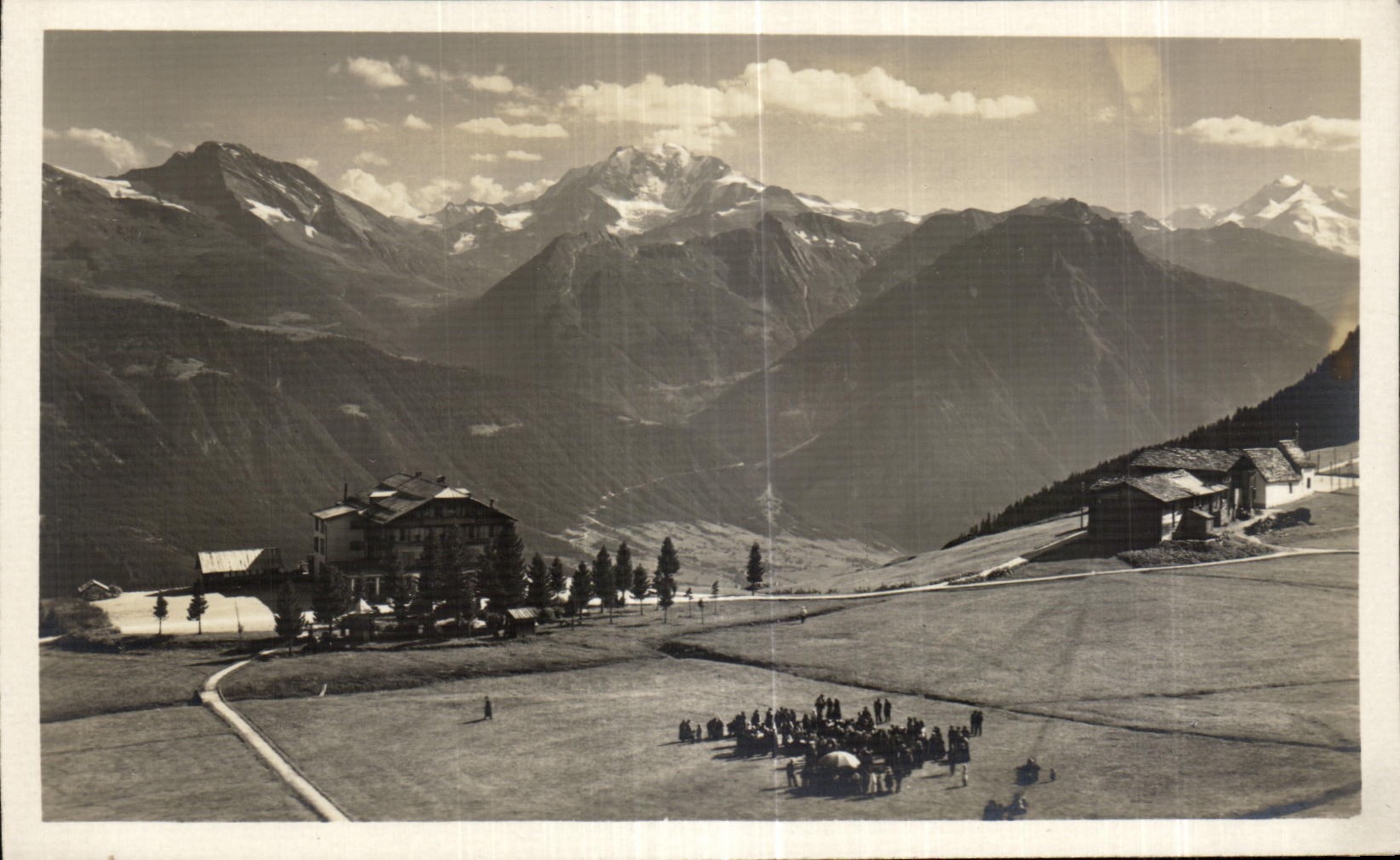 Riederalp g Simplon Fletschhorn und Mischabelgruppe