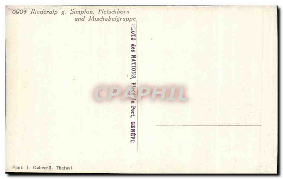 Riederalp g Simplon Fletschhorn und Mischabelgruppe — Back