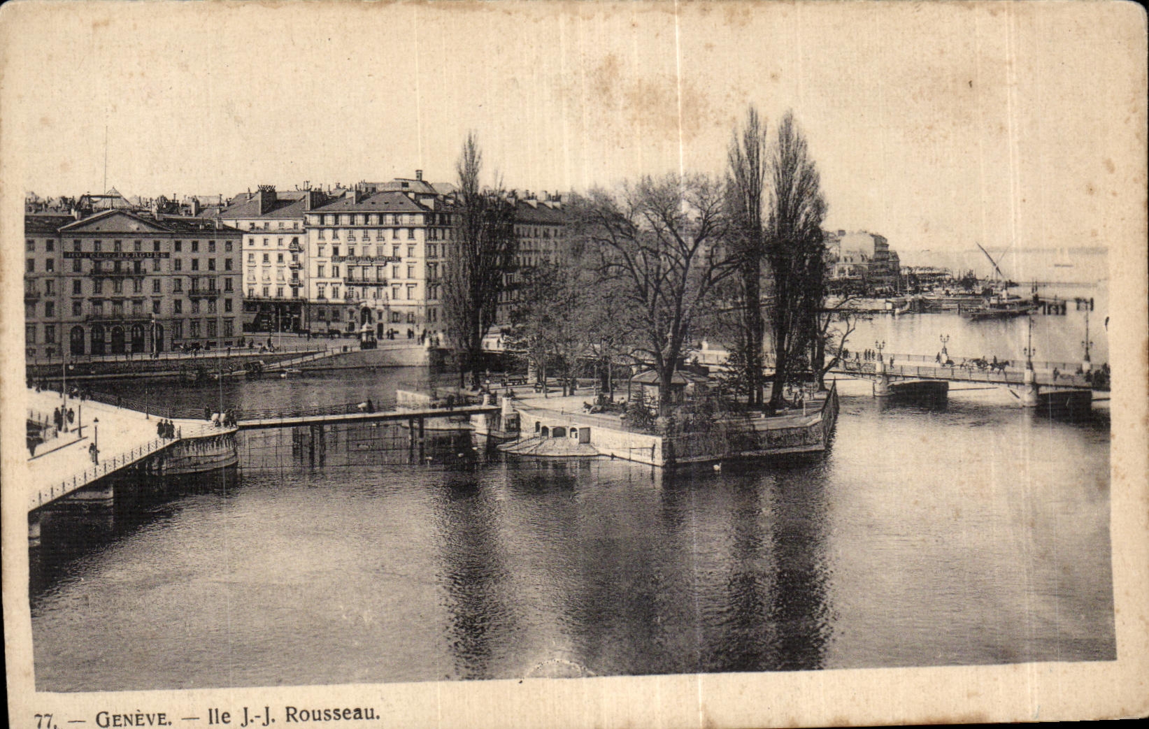 Suisse Geneve lle JJ Rousseau