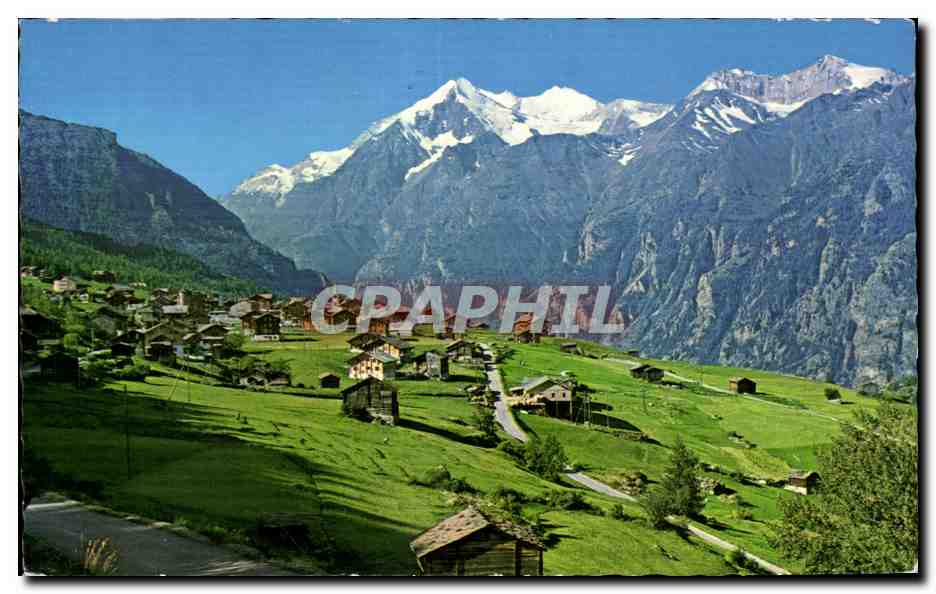 CPsM Grachen Wallis mit Weisshorn und Bishorn